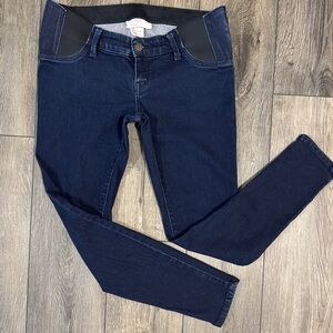 Isabel Maternity by Ingrid & Isabel Crossover Panel Jeggings Dark Wash 4/27R